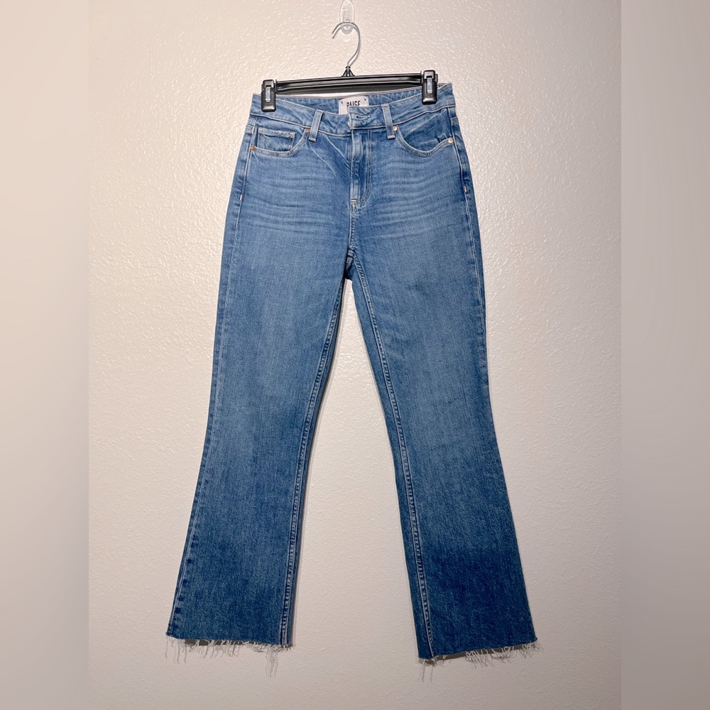 Paige Colette High Rise Cropped Flare Jeans 25